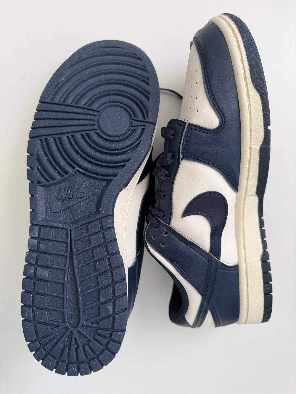 Nike Women’s Navy and White Sneakers - Picture 3 of 3
